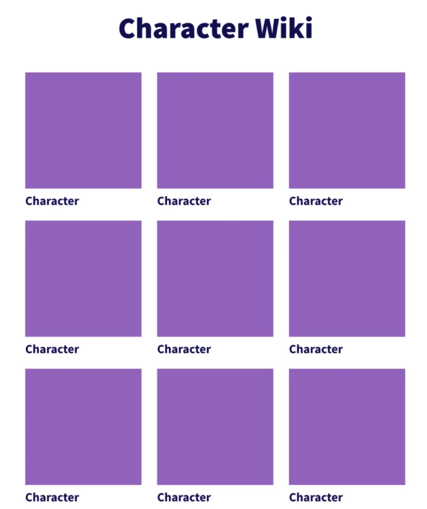 Building projects like a fan wiki, which have a grid view of different characters.