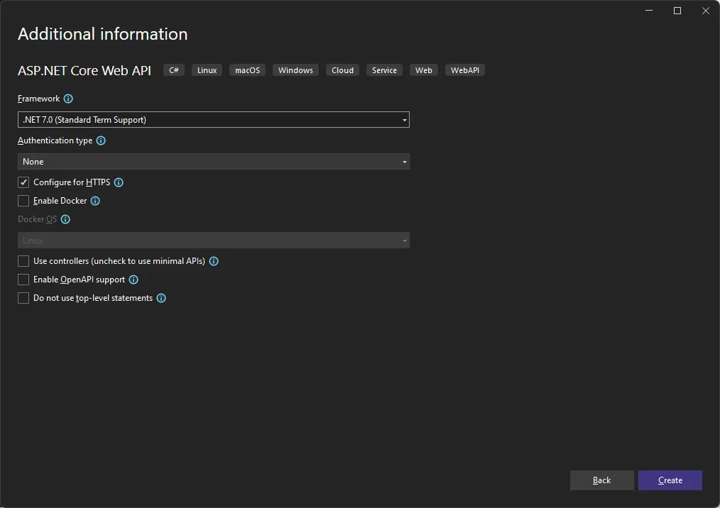 Setup Visual Studio for ASP.NET Core - Additional Config ASP NET netcore Project